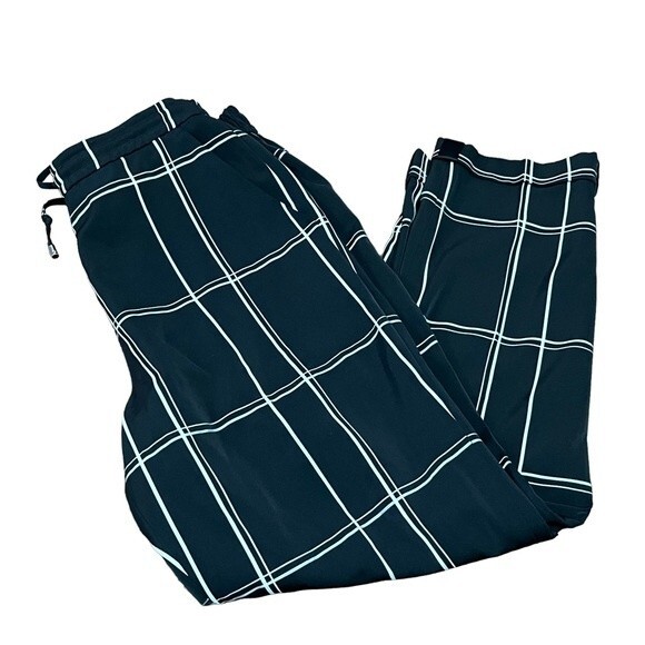 Ted Baker Black White Plaid Straight Leg Trousers Size S (US 4) Women - Picture 4 of 9